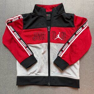 Air Jordan Boys Zip Up Track Jacket/Red & Black/24 months/Basketball